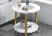 Water Proof Double Layers Marble Corner Table by Ahad Jain