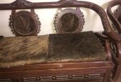 Wood Sofa Set 5 Seater by Shahzeb Yaqoob