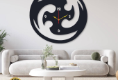 Beautiful drops design MDF Wall Clock by Muzammil Tahir