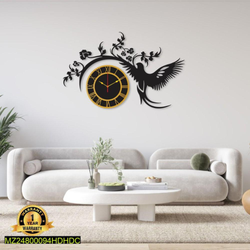 Beautiful drops design MDF Wall Clock by Muzammil Tahir