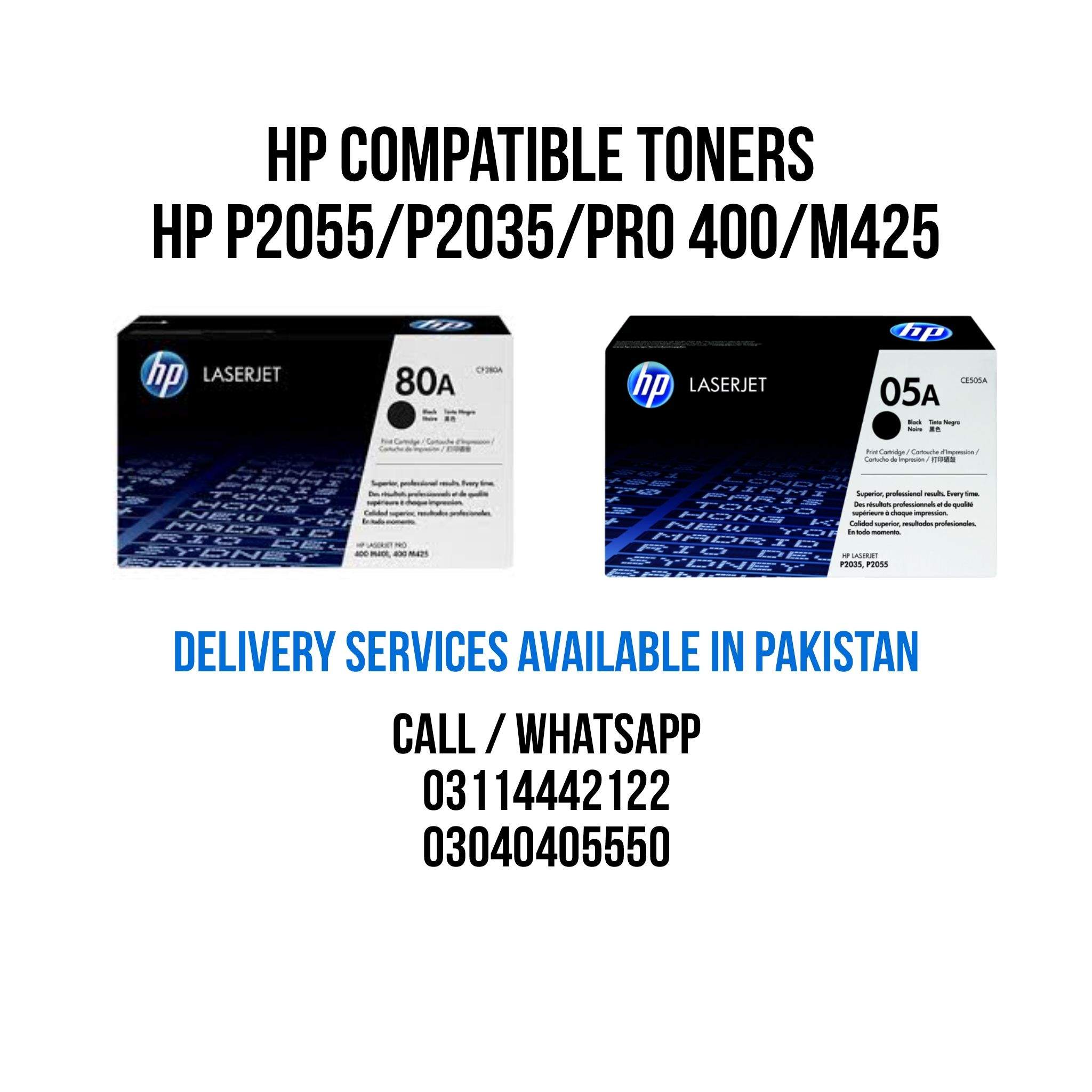Hp LaserJet Printer Toners Compatible and Original Available by Malik Aamir Raza Khokhar