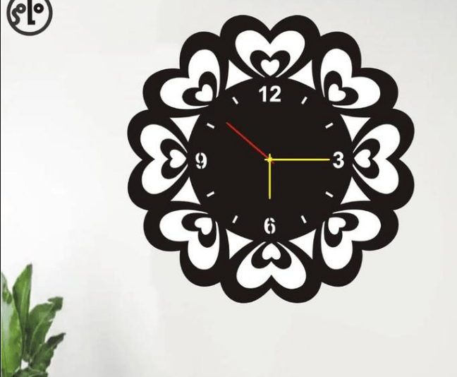 MDF Wood Wall Clock by Ahad Jain