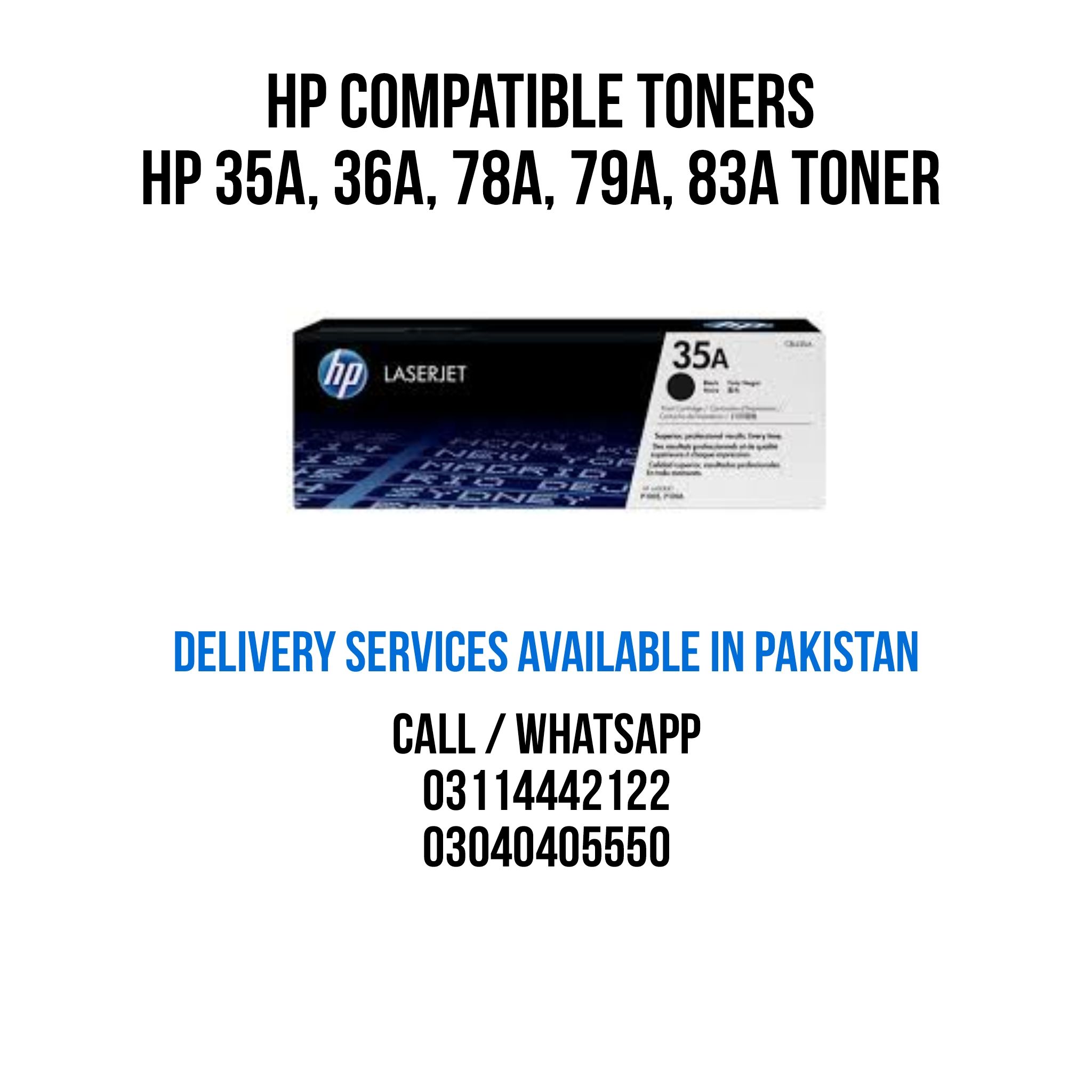 Hp LaserJet Printer Toners Compatible and Original Available by Malik Aamir Raza Khokhar