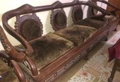 Wood Sofa Set 5 Seater by Shahzeb Yaqoob