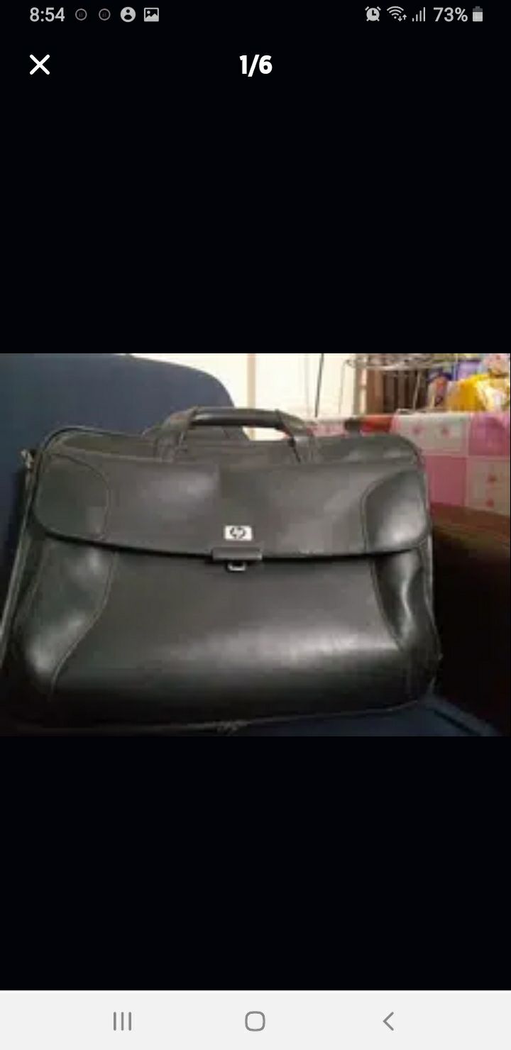 Leather Laptop Bag by ayesha kamran