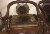 Wood Sofa Set 5 Seater by Shahzeb Yaqoob