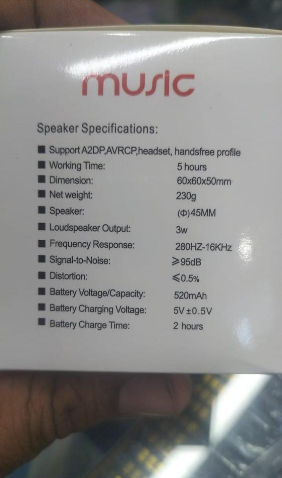 Mini super stereo speaker by Zainab Sirshar