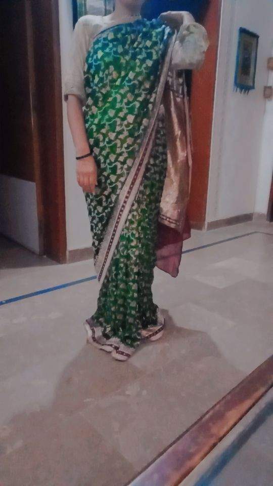 Indian pure banrsi saree by Sadaf Rauf