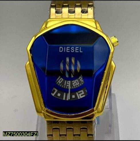 Men’s stainless steel formal watch by Tayyab Azeem