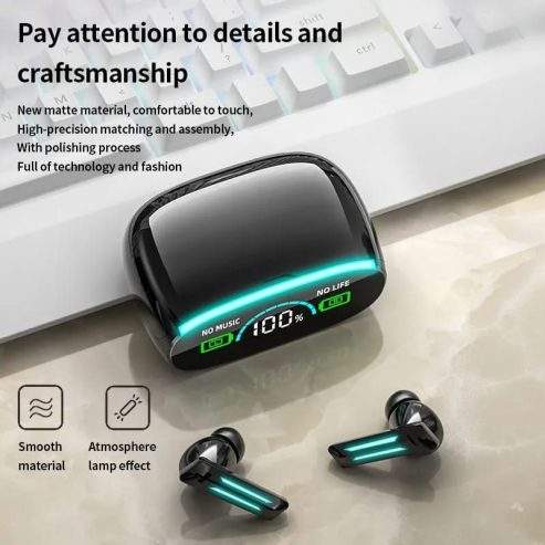 M39 Ear Buds: 12-Hour Playback, Touch Controls, IPX7 Waterproof by Huraira Mughal