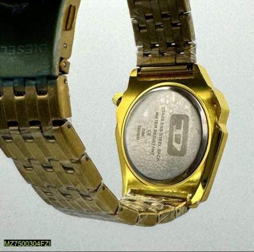 Men’s stainless steel formal watch by Tayyab Azeem
