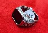 GRAPHIC GENTS RING REAL STONE by Ayesha Saleem