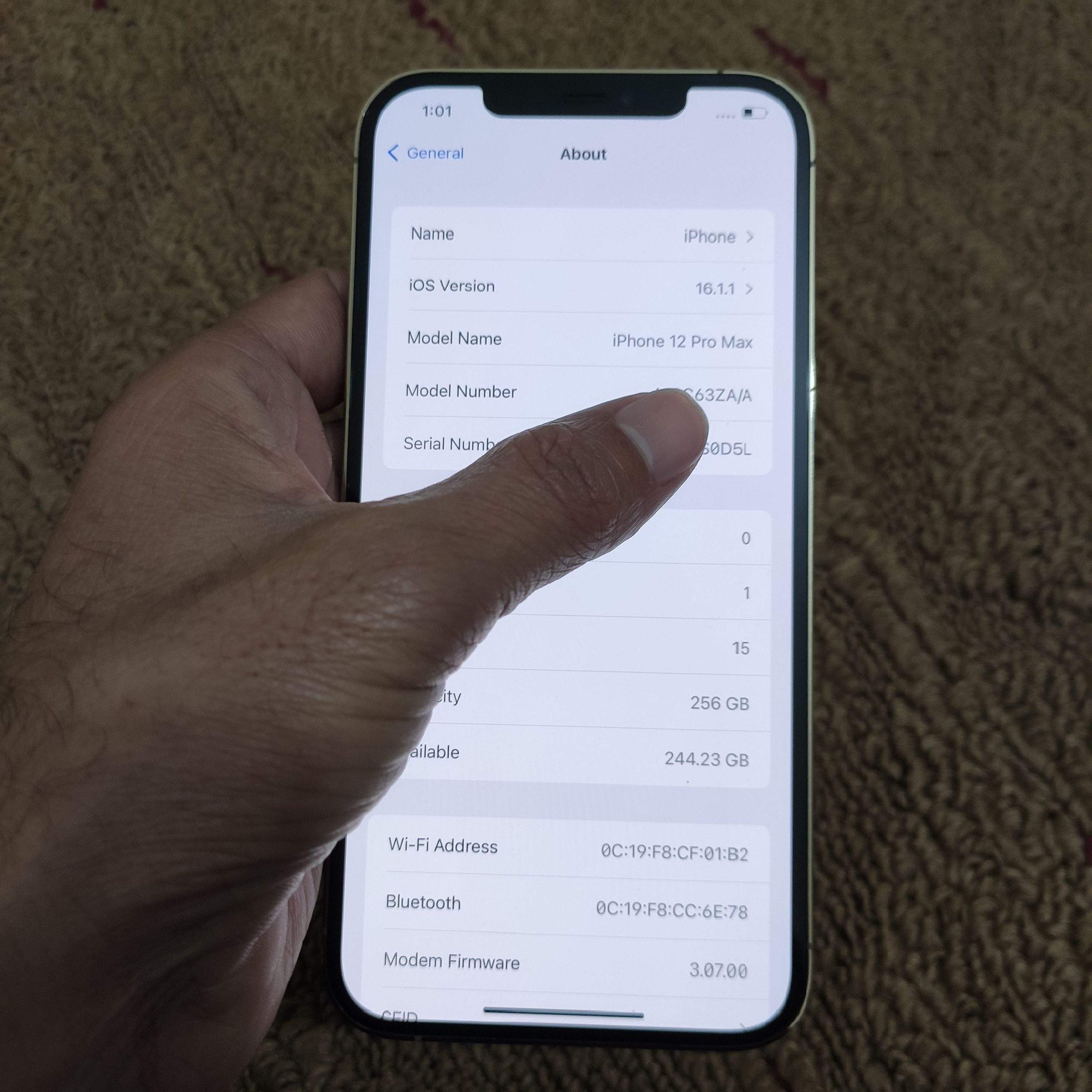 IPhone 12 pro max 256 gb HK by Hussan Khan