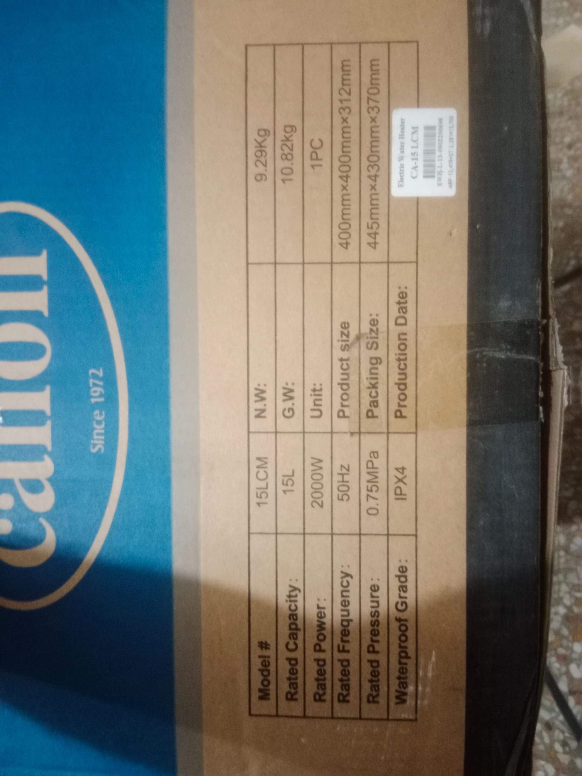 Cannon Gyser 15 liter by AHSAN SAEED