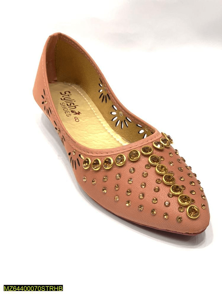 Women’s Rexine casual pumps by Muhammad Afaq