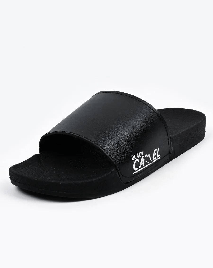 Black Camel Tessel Slide Slipper For Men by Waleed Hassan
