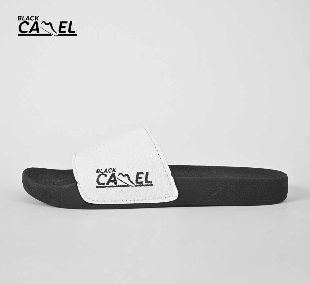 Black Camel Tessel Slide Slipper For Men by Waleed Hassan