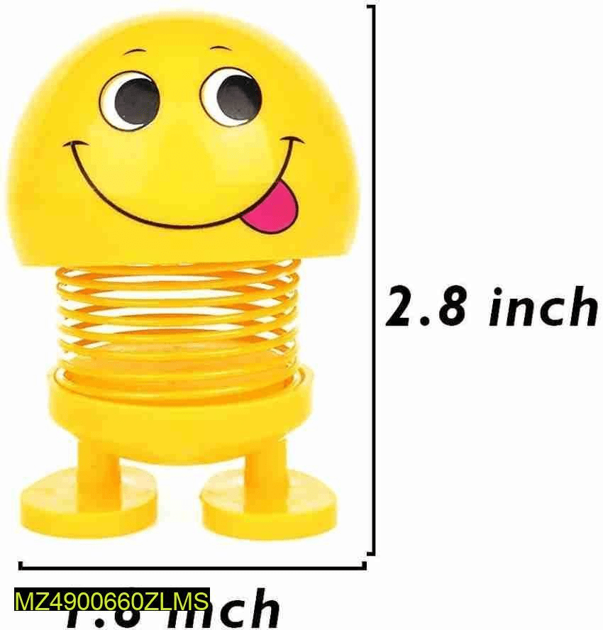 6 PCs Emoji shaking head spring doll by Hooriya Baloch