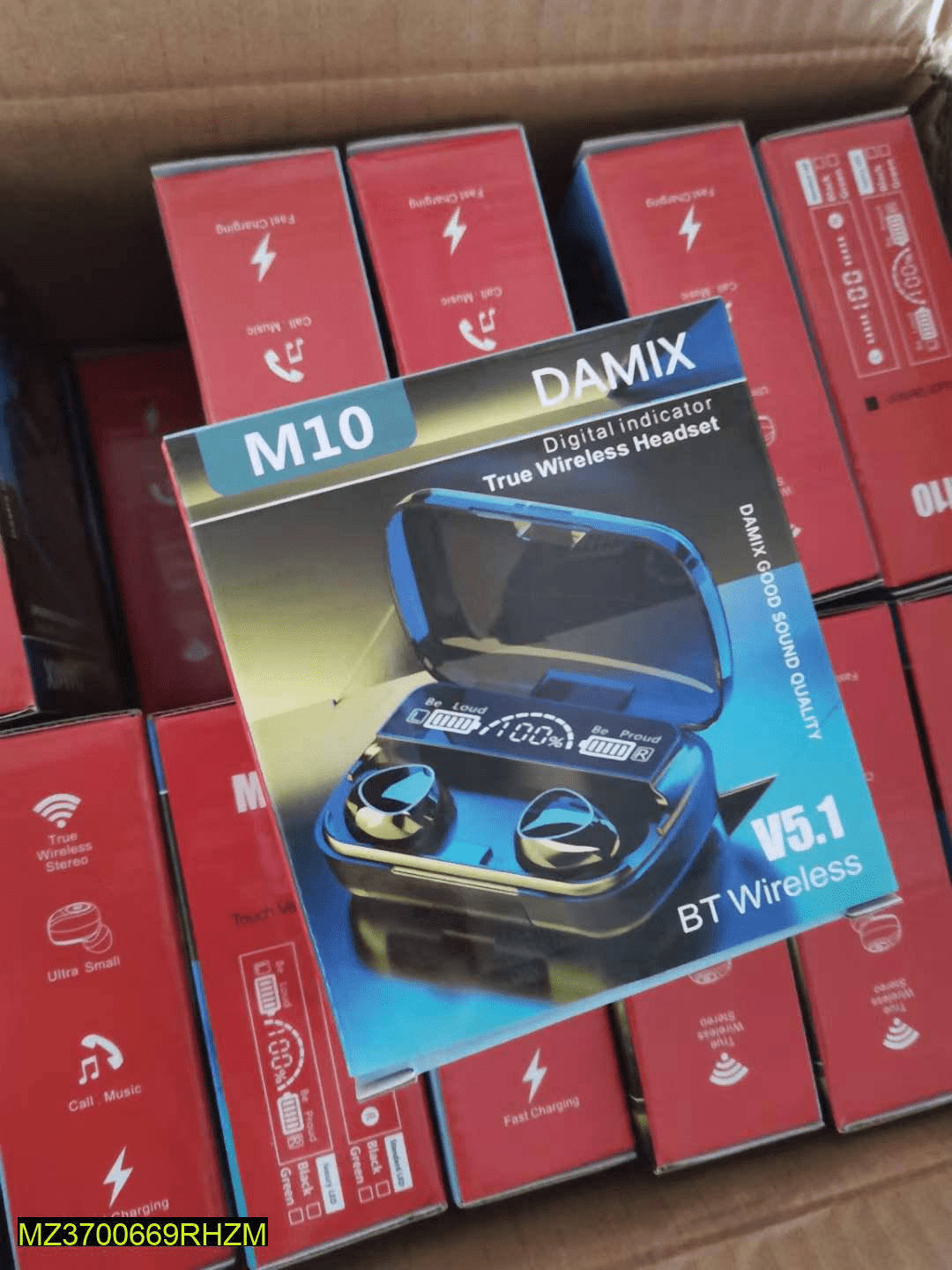 M10 wireless earbuds black colour by Jason nasir