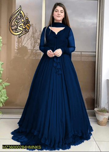 3 Pcs Women’s Stitched Chiffon Plain Maxi … Free home delivery by Muhammad Maqbool