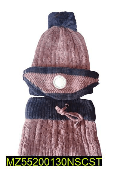 Beanie wool cap, Neck warmer and Mask with free home delivery 😇 by Muhammad Afaq