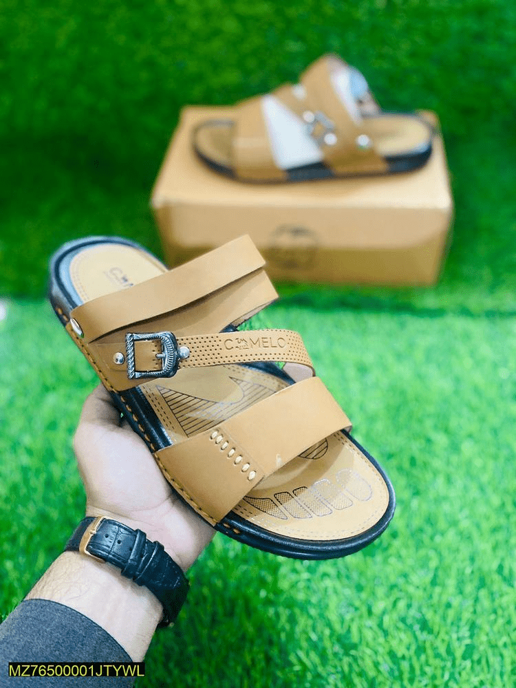 Men’s Rexine causal slippers by Cute Khan