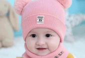 Kid’s Wool Plain Cap With Neck Warmer … Free home delivery by Muhammad Maqbool