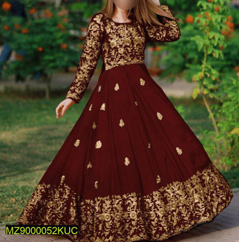2 Pcs Women’s Stitched Shamoz Silk Embroidered Maxi … Free home deli by Muhammad Maqbool