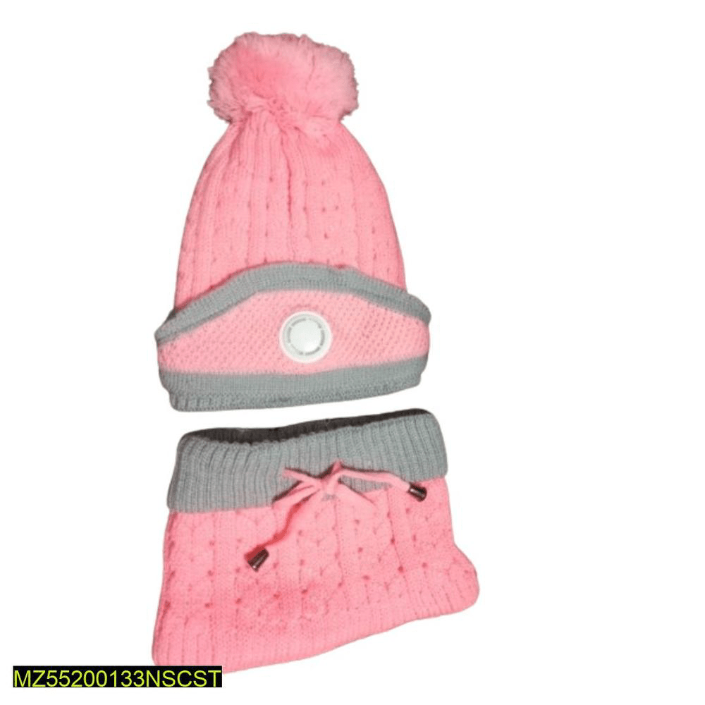 Beanie wool cap, Neck warmer and Mask with free home delivery 😇 by Muhammad Afaq