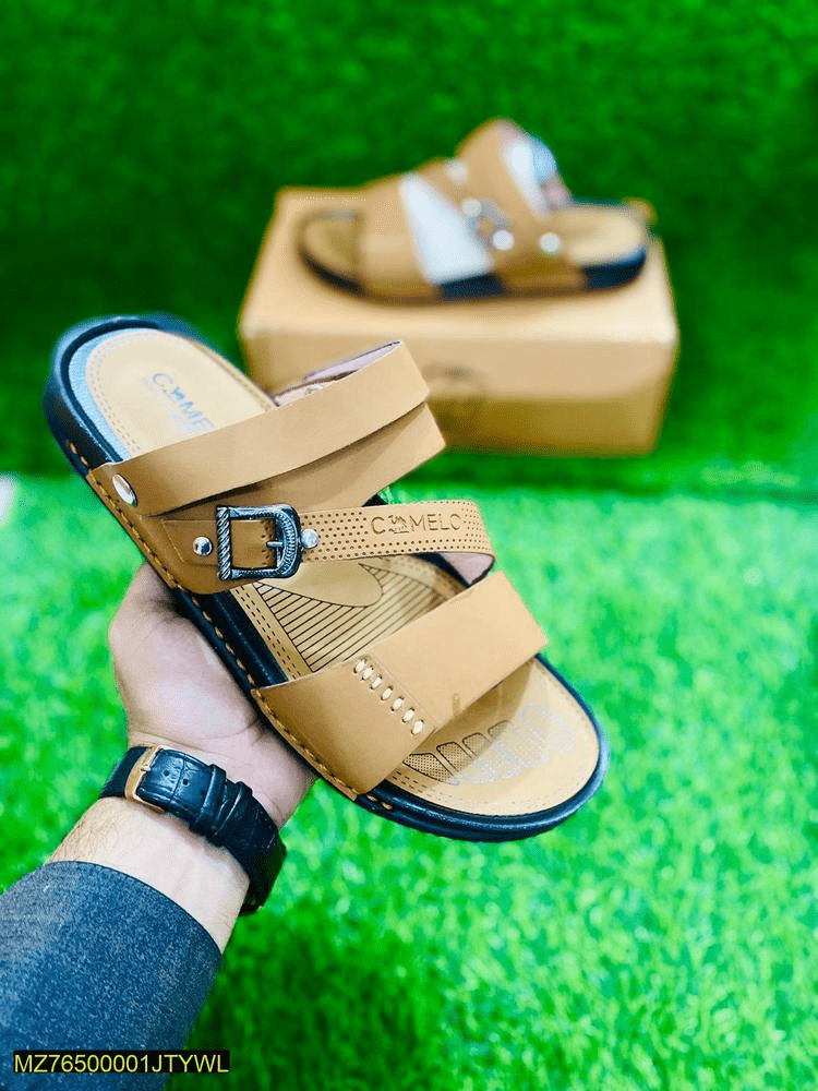 Men’s Rexine causal slippers by Cute Khan