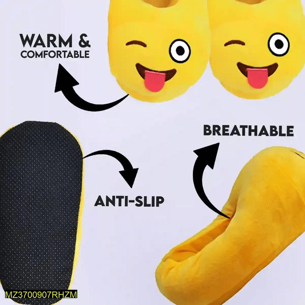 Women’s emoji slippers warm nd comparable by Hooriya Baloch