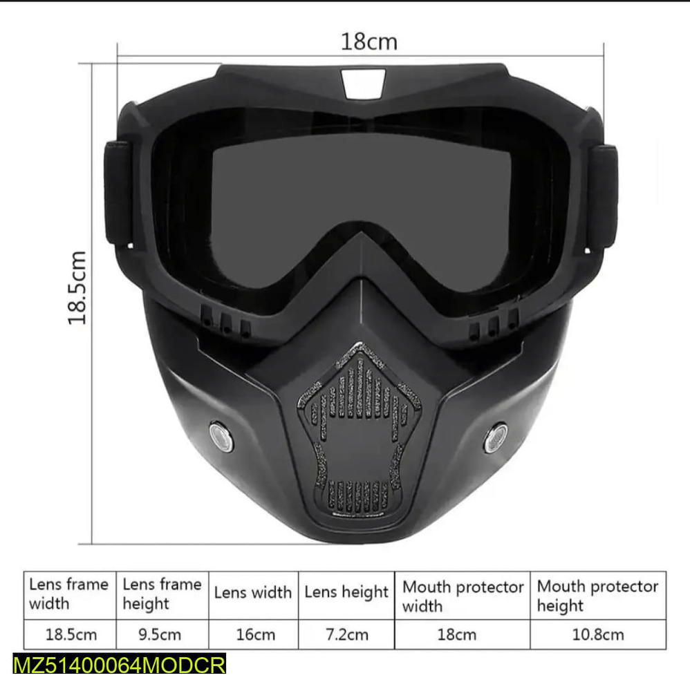 Motor Bike Dust Proof Mask by Nabeel Zahid