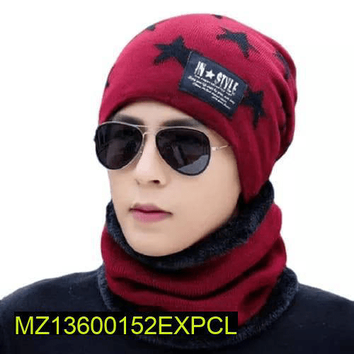 Cap and neck cover wool made by Naina Khan