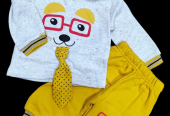 2 PCs baby boy stiched fleece printed suit by Hooriya Baloch