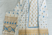 2Pcs Women’s Stitched Linen Printed Suit by Zamin Mahdi
