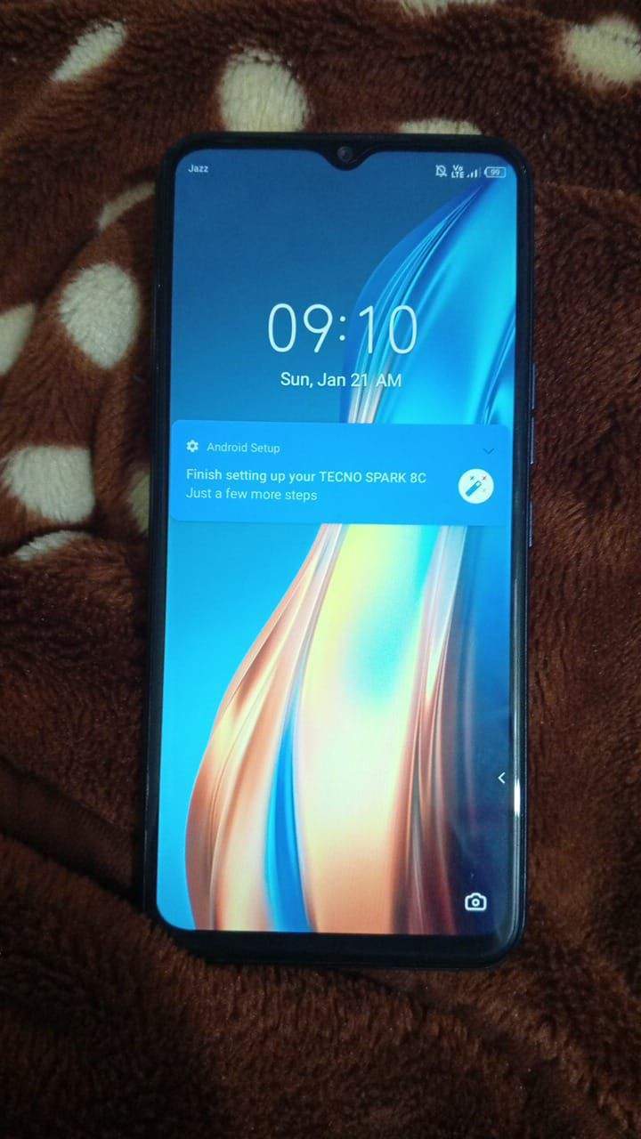 Tecno spark 8c with original charger and box by Qasim Ali