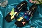 Zara Holographic Heels by Hooriya Baloch