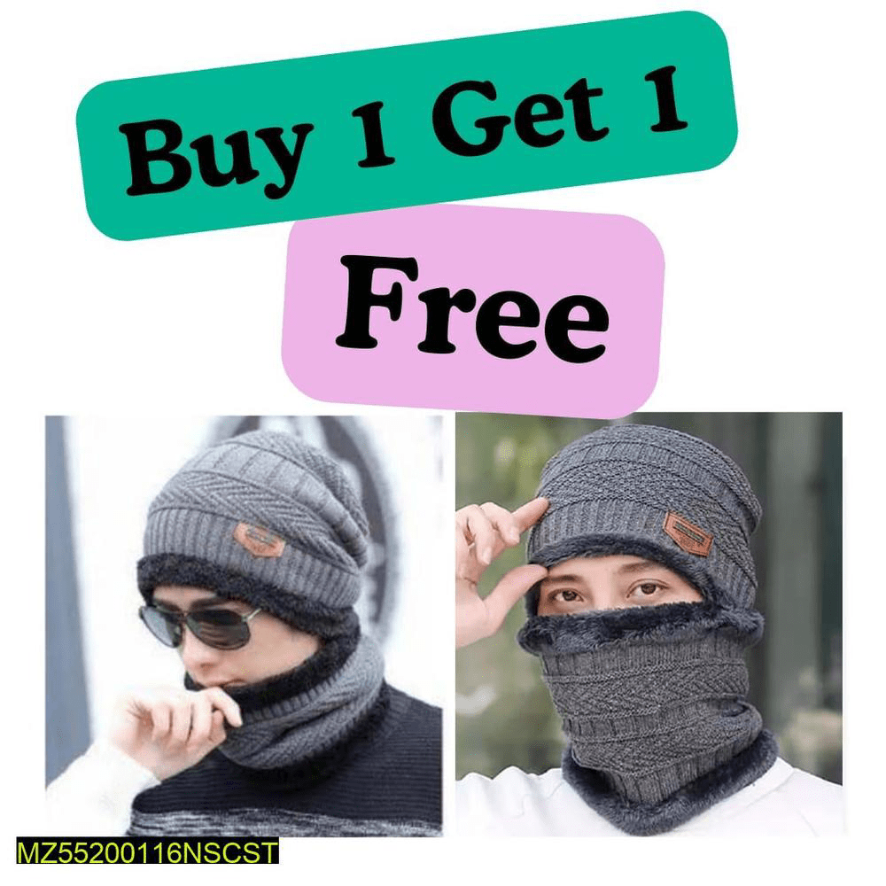 Caps For Men with Neck Warmer 🔥 free delivery by Muhammad Farhan