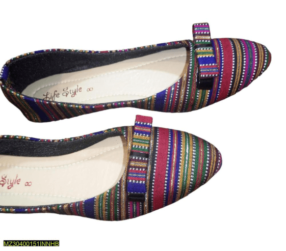 Women’s Rexine casual pumps by Muhammad Afaq