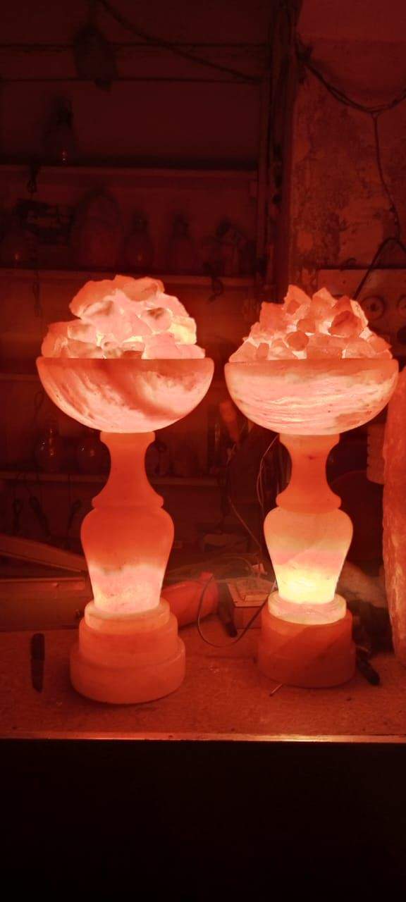 Table salt lamp by Ahmed Ali