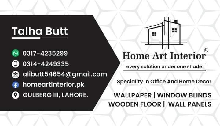 Home art interior design and decor company by Talha Butt