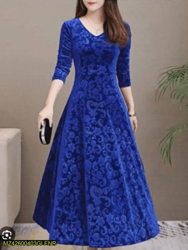 2 Pcs Women’s Unstitched Velvet Printed Suit … Free home delivery by Muhammad Maqbool
