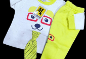 2 PCs baby boy stiched fleece printed suit by Hooriya Baloch