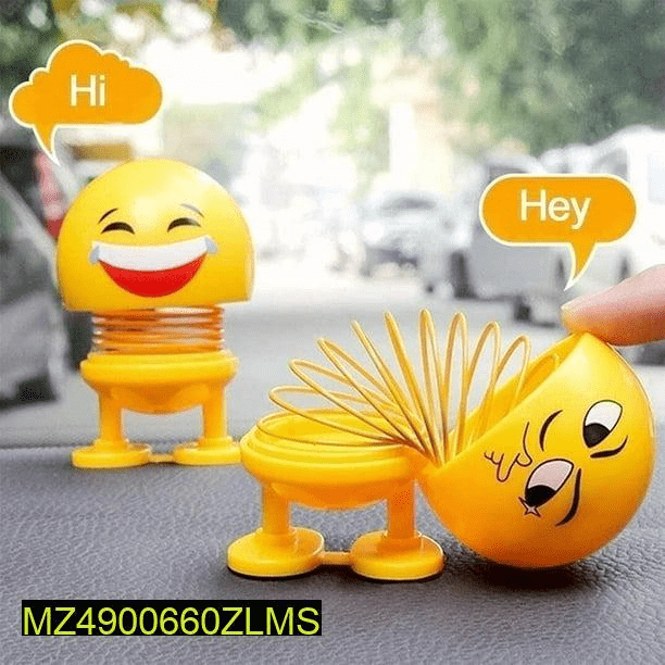 6 PCs Emoji shaking head spring doll by Hooriya Baloch