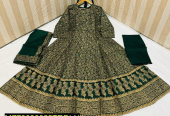 3 Pc Coton Silk Maxi by Rana Mazhar