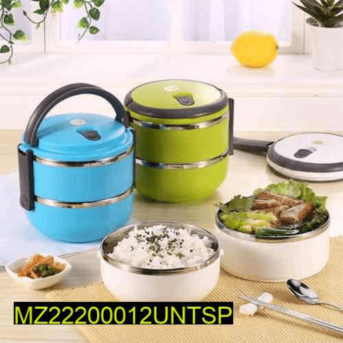 Imported 2 Layer Stainless Steel Vacuum Lunch Box … Free home delive by Muhammad Maqbool