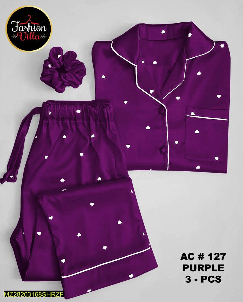 Silk printed sleep wear by Hooriya Baloch