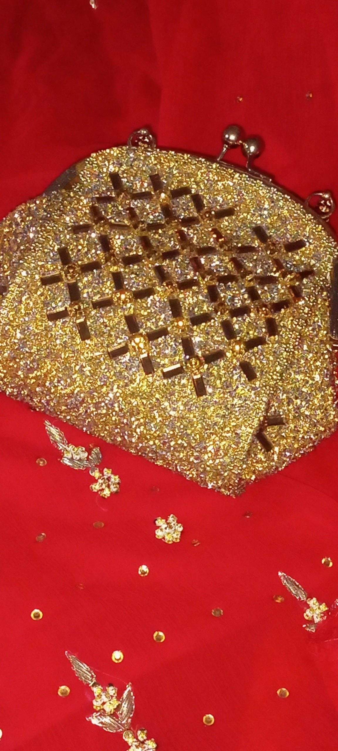 Pure Kora work shirt and dupatta with bridal bag by Mohsin Naveed