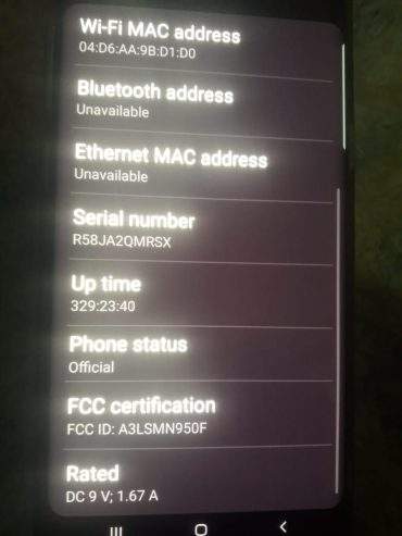 Samsung note 8 6gb 64 gb dual sim official pta prove good conditions by Tariq Rasheed