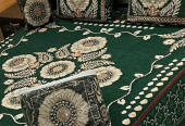 4 Pcs Velvet Jacquard Double Bedsheet … Free home delivery by Muhammad Maqbool